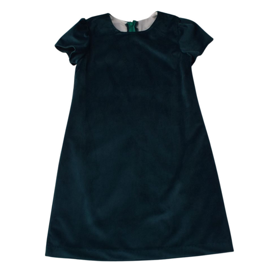 Green Velvet Shift Dress