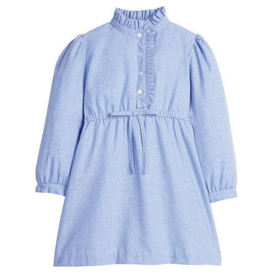 Alaskan Flannel Ruffled Shirt Dress