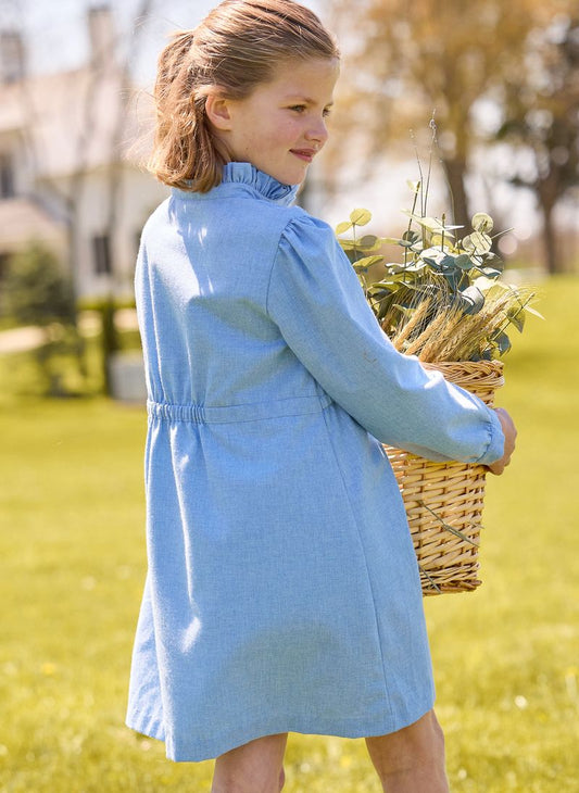 Alaskan Flannel Ruffled Shirt Dress