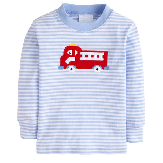 Fire Truck Appliqué Shirt
