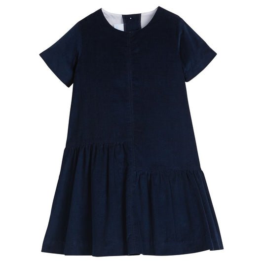 Jillian Dress Navy Corduroy