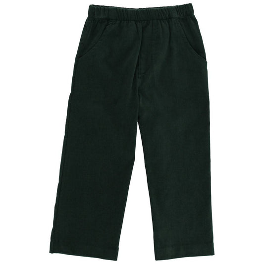 Forest Green Pull On Cord Pant