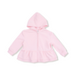 French Terry Peplum Hoodie - Pink
