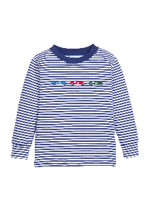Race Cars Appliqué Shirt
