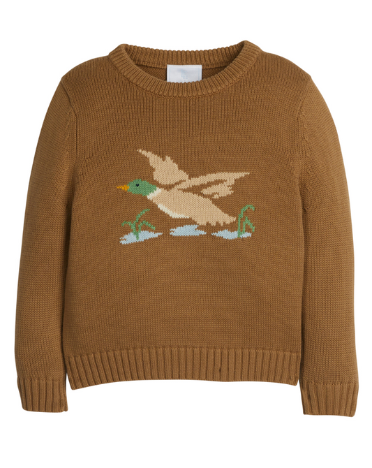 Flying Mallard Intarsia Sweater