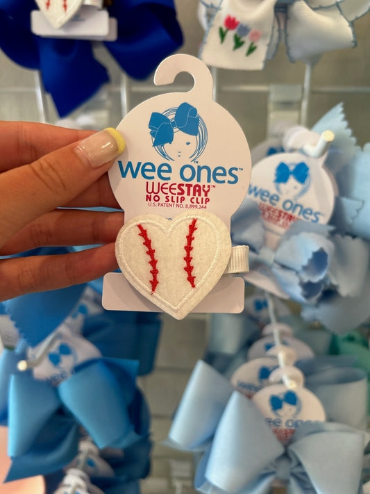 Baseball Heart Art Clip