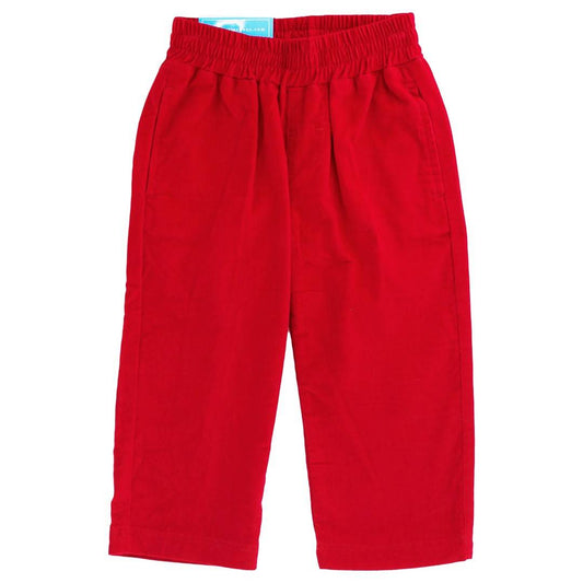Red Pull On Cord Pant