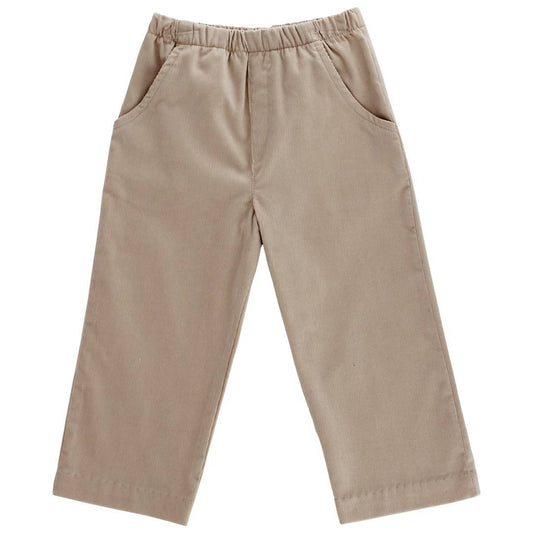 Khaki Pull On Cord Pant