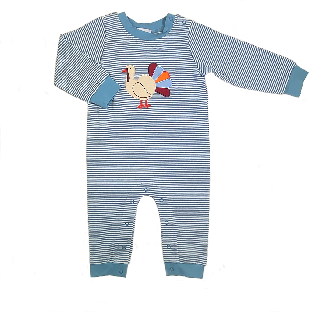 Turkey Appliqué Boys Romper