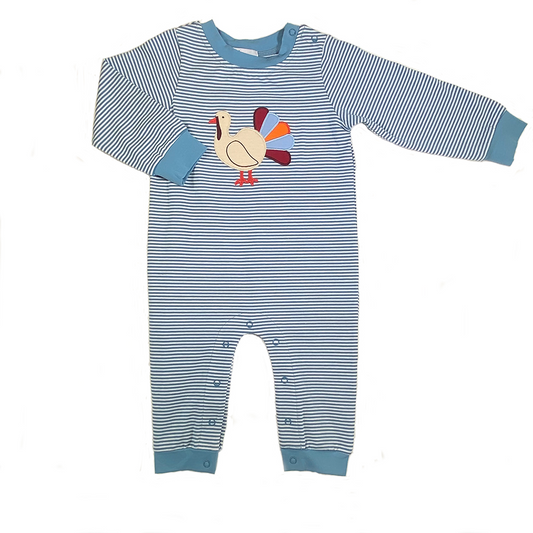 Turkey Appliqué Boys Romper