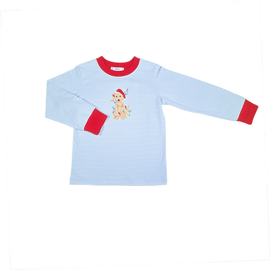 Christmas Lights Boys Long Sleeve Shirt