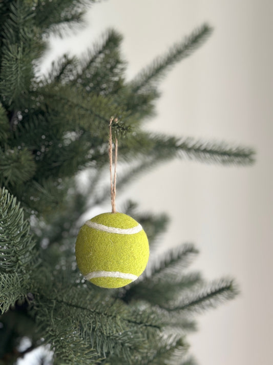 Felt Tennis Ball Ornament