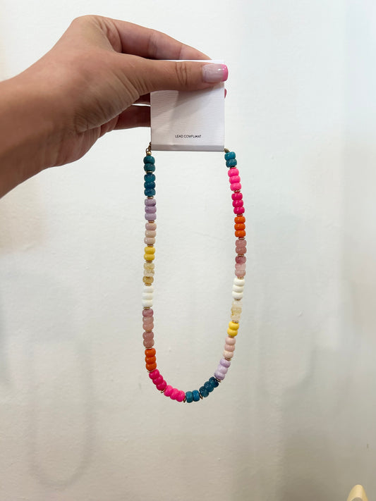Multi Colored Beaded Necklace