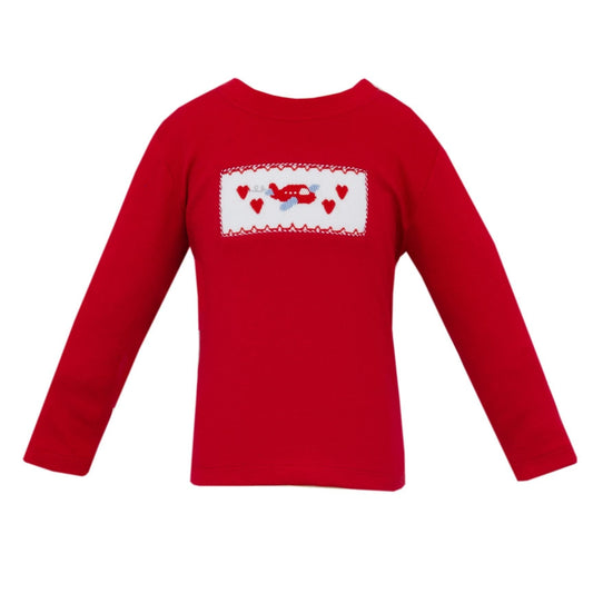 Valentine Plane Smocked L/S Shirt