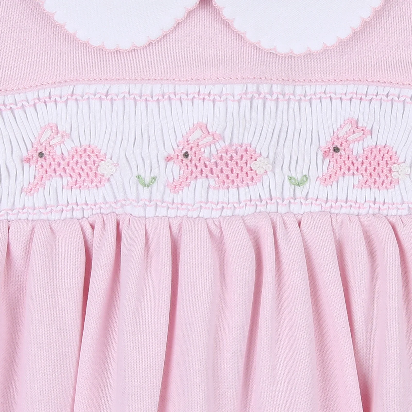 Pastel Bunny Smocked Flutters Bubble