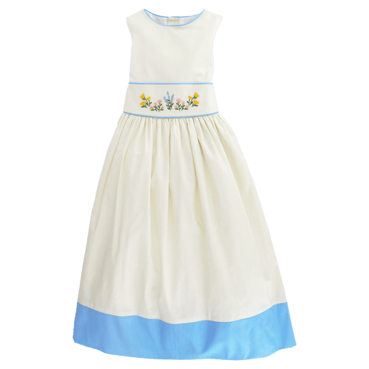 Heritage Blue Floral Empire Dress