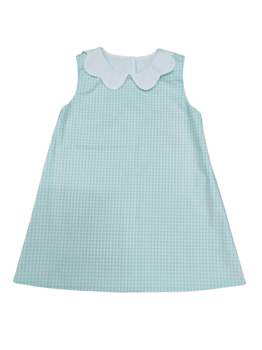 Mint Gingham A-line Dress