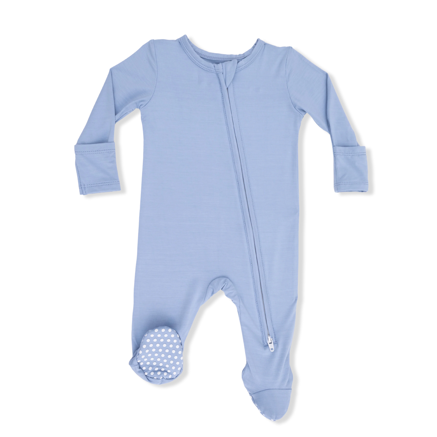 Blue Fog 2-Way Zipper Footie