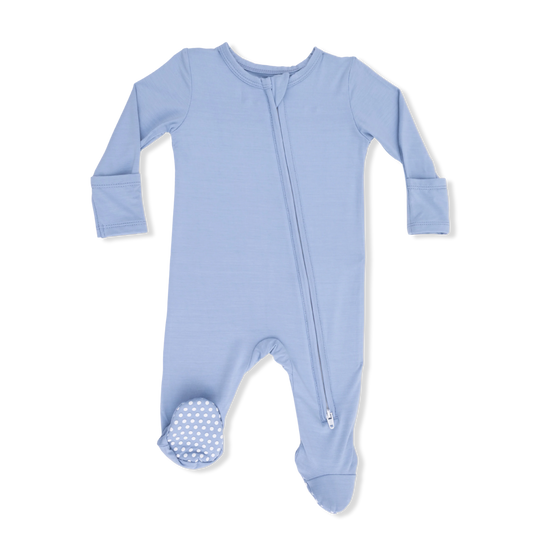 Blue Fog 2-Way Zipper Footie
