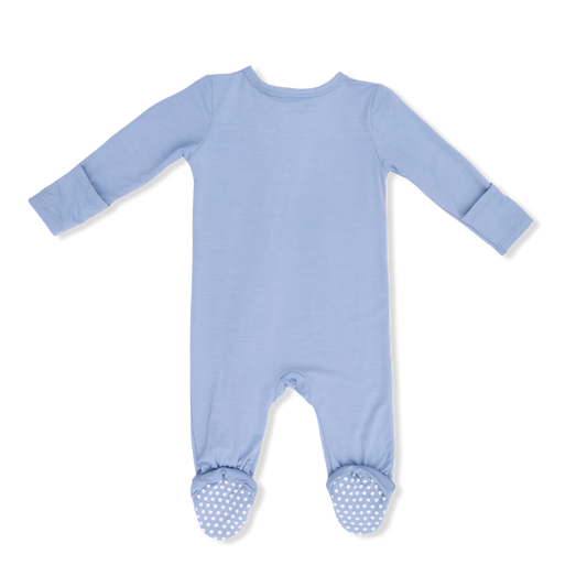Blue Fog 2-Way Zipper Footie