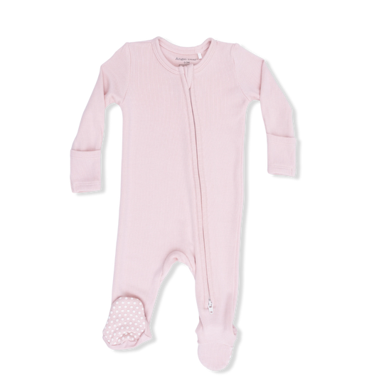Veiled Pink 2-Way Zipper Footie