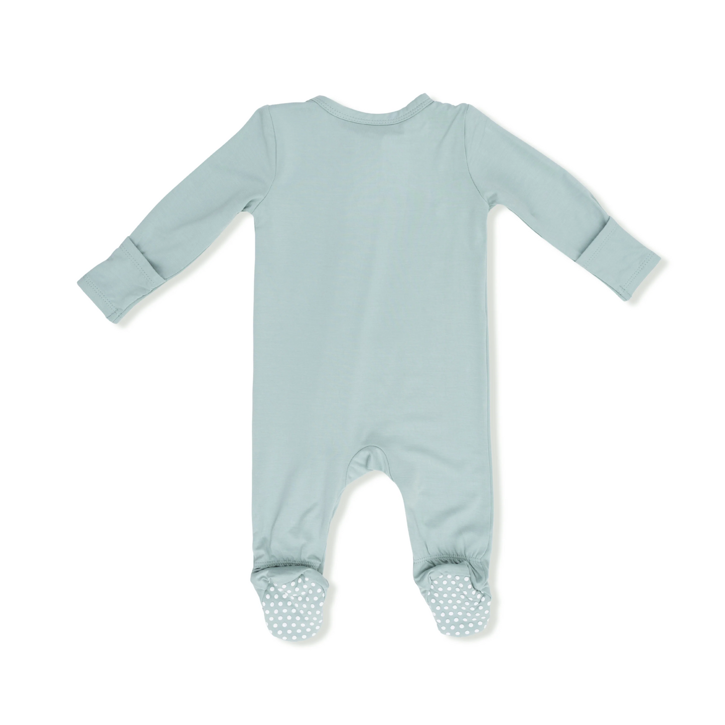 Misty Blue 2-Way Zipper Footie