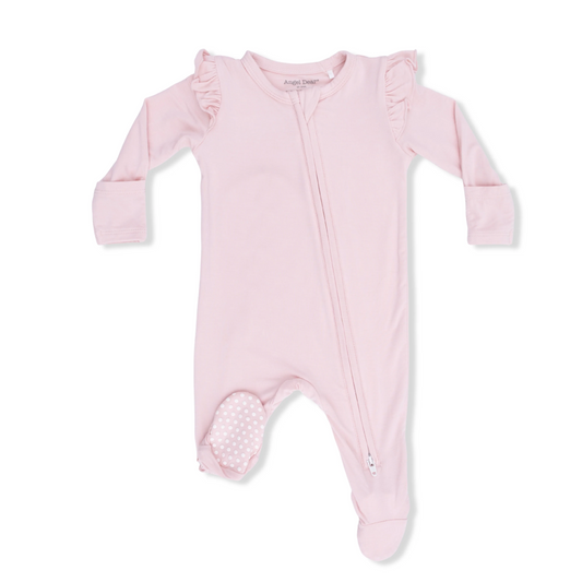 Solid Lotus 2-Way Zipper Footie