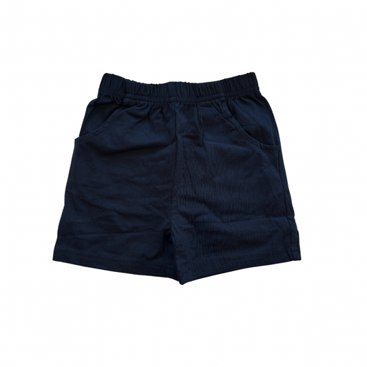 Jersey Shorts with Front Pockets - Black