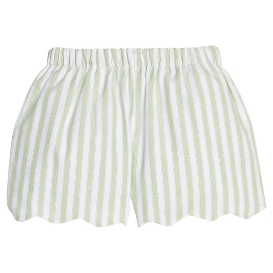 Meriwether Stripe Scallop Short