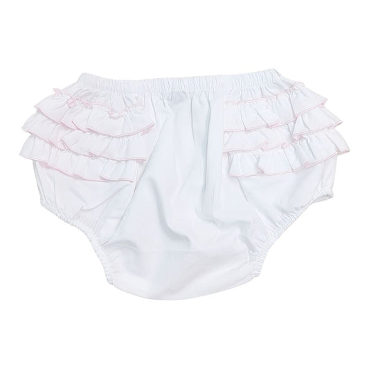 Pink Trim Ruffle Bloomer