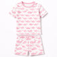 Whales Short Pajamas - Pink
