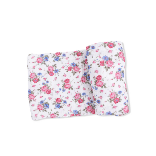 Cabbage Roses Floral Swaddle