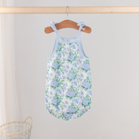 Hydrangea Heaven Shoulder-Tie Onesie (Copy)