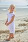 Sea Shell Printed Angel Sleeve Dress