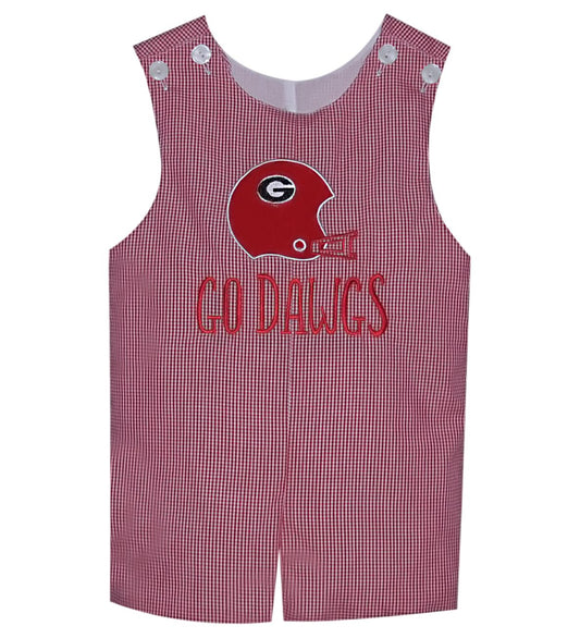 Go Dawgs Appliqué Boys Shortall