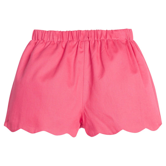 Hot Pink Scallop Shorts