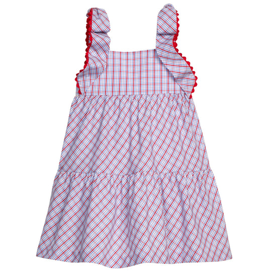 Patriotic Plaid Katherine Dress