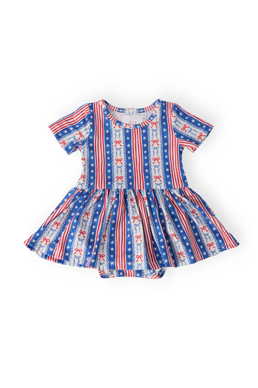 All-American Girl Twirl Bodysuit
