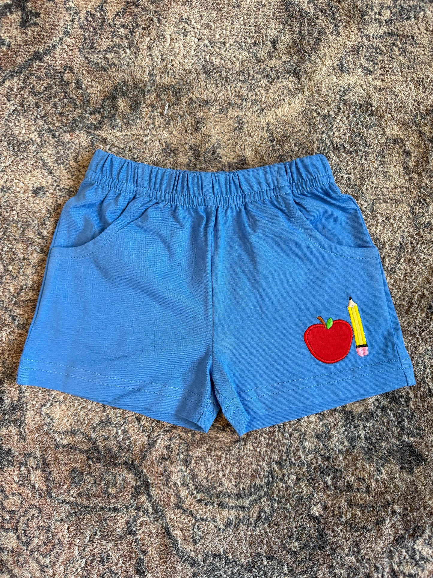 School Applique Boys Shorts