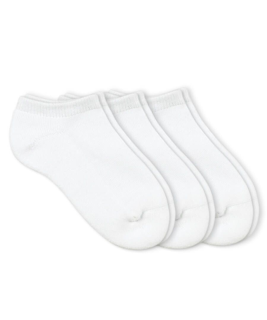 Smooth Toe Sport Low Cut Socks - White, 3-Pack