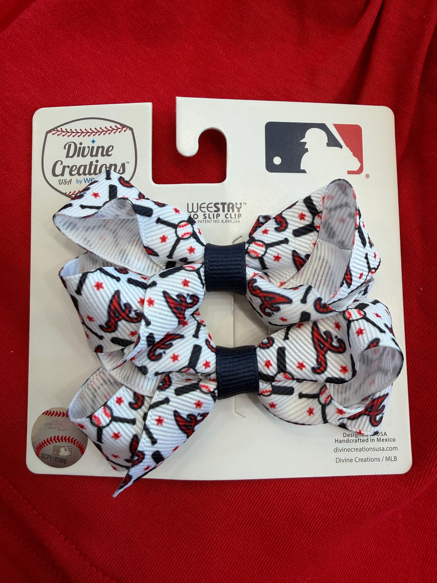 Atlanta Braves Mini-Bow Pair