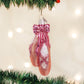 Ballet Shoes Glass Ornament
