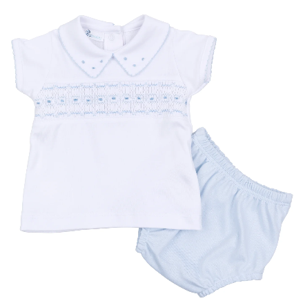 Landry Smocked Diaper Set