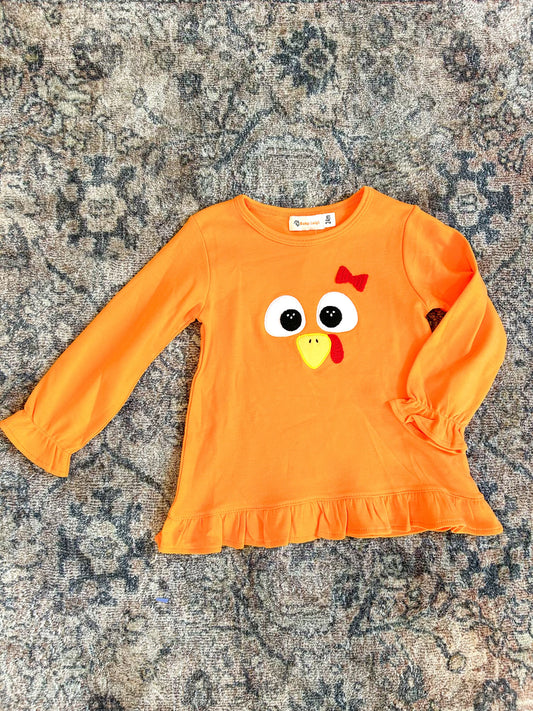 Girls Turkey Face T-shirt