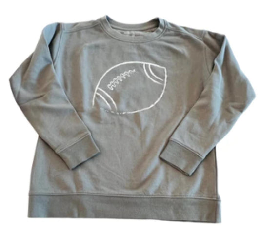 Gray Football Sweatshirt
