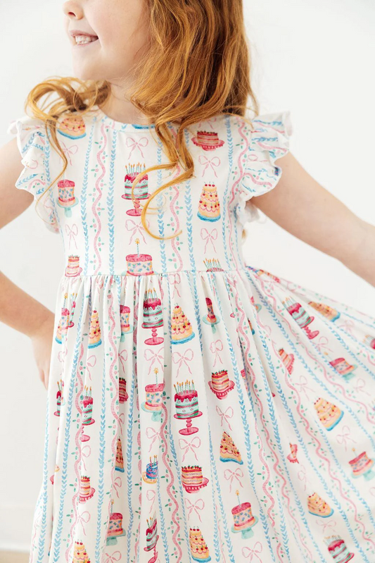 Birthday Cakes Twirl Dress