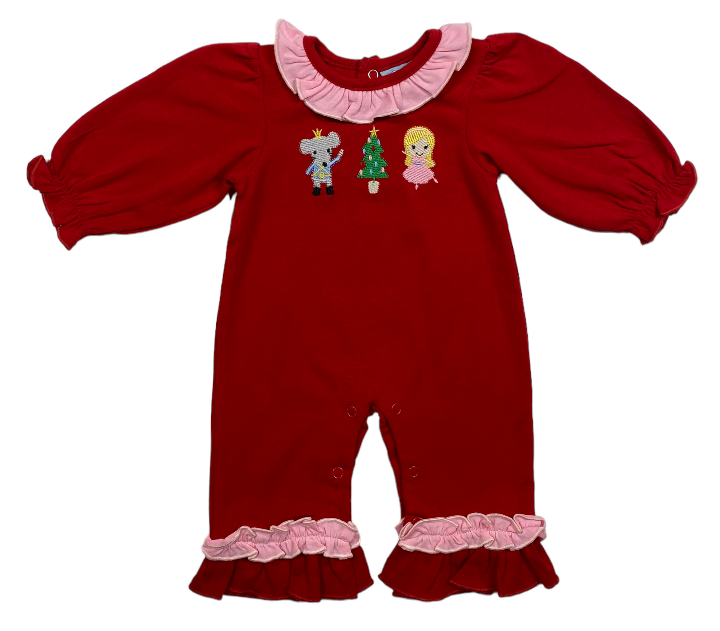 Nutcracker Appliqué Girls Romper