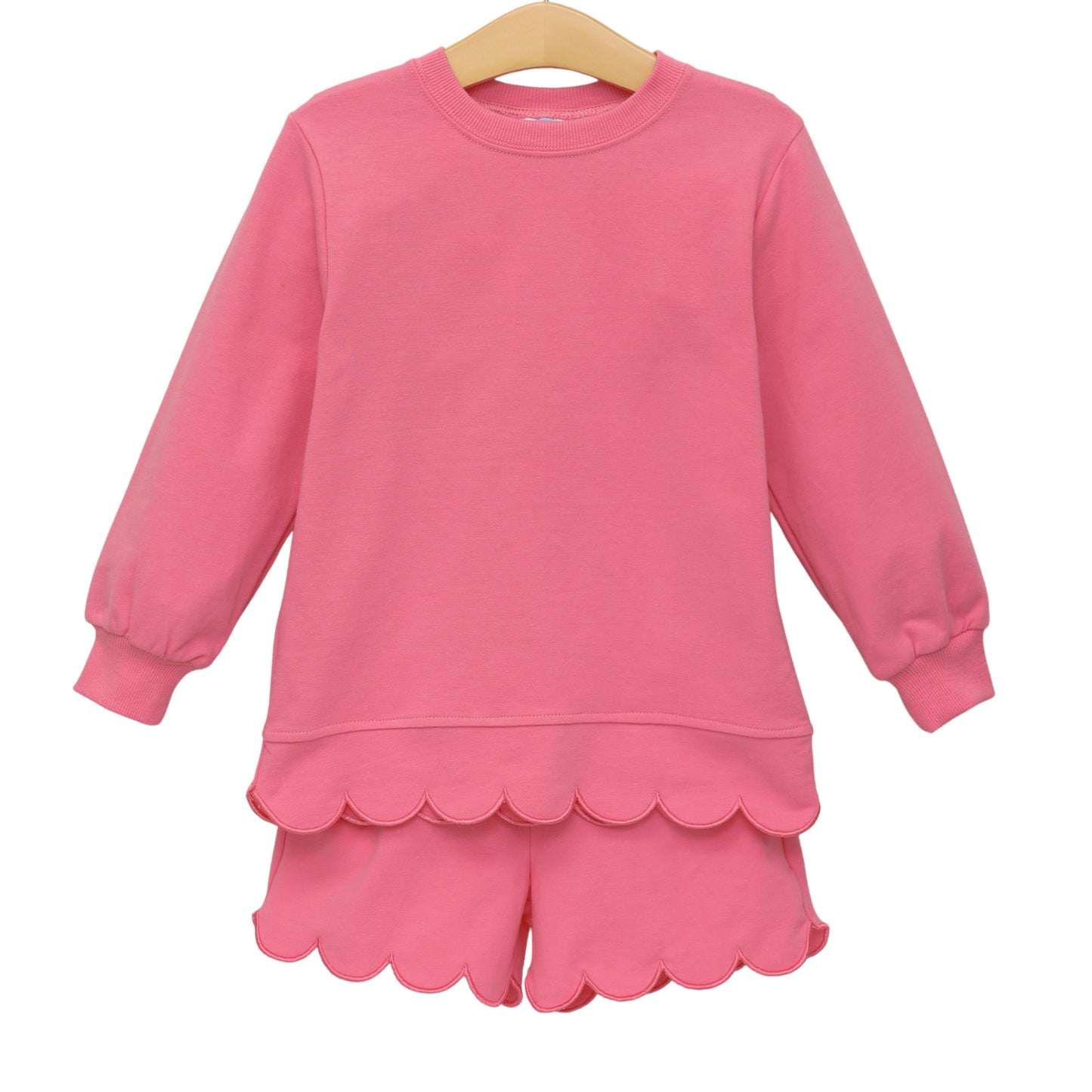 Sophia Scalloped Set - Pink