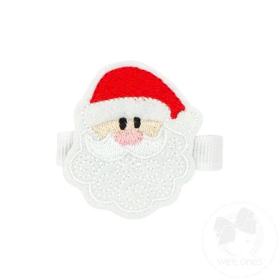 Felt Santa Ribbon Art Clip