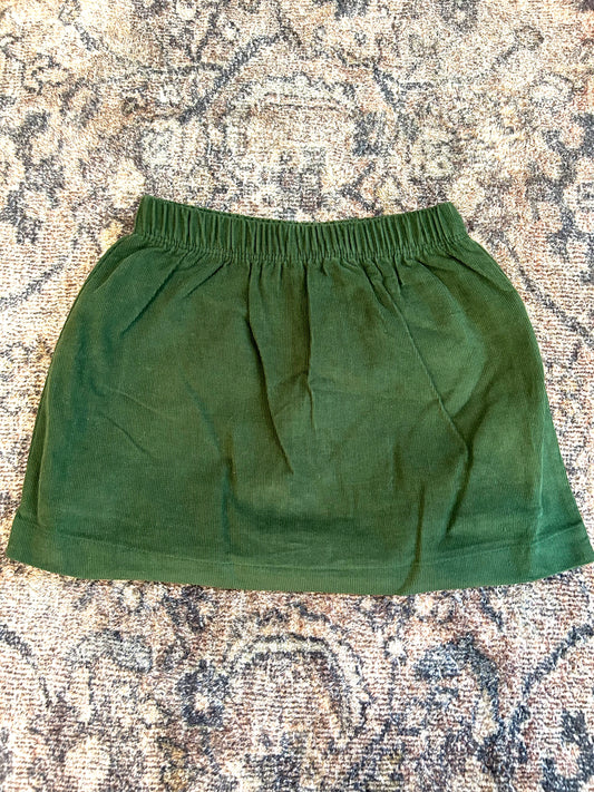 Hunter Green Corduroy Skirt